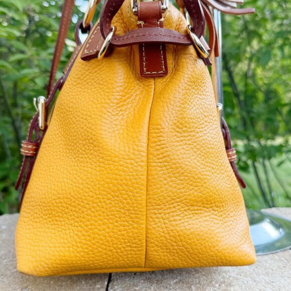 Dooney & Bourke Pebble Grain Domed Leather Bristol Satchel - Picture 5 of 14